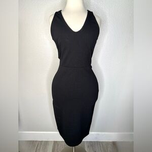 Chic Black Backless Dress
